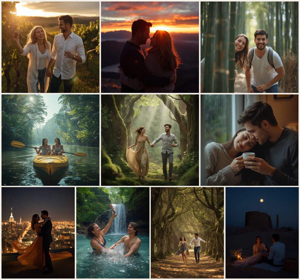 Best 10 Pre-Wedding Couple AI Prompts for Rustic Barn Engagements with Golden Hour